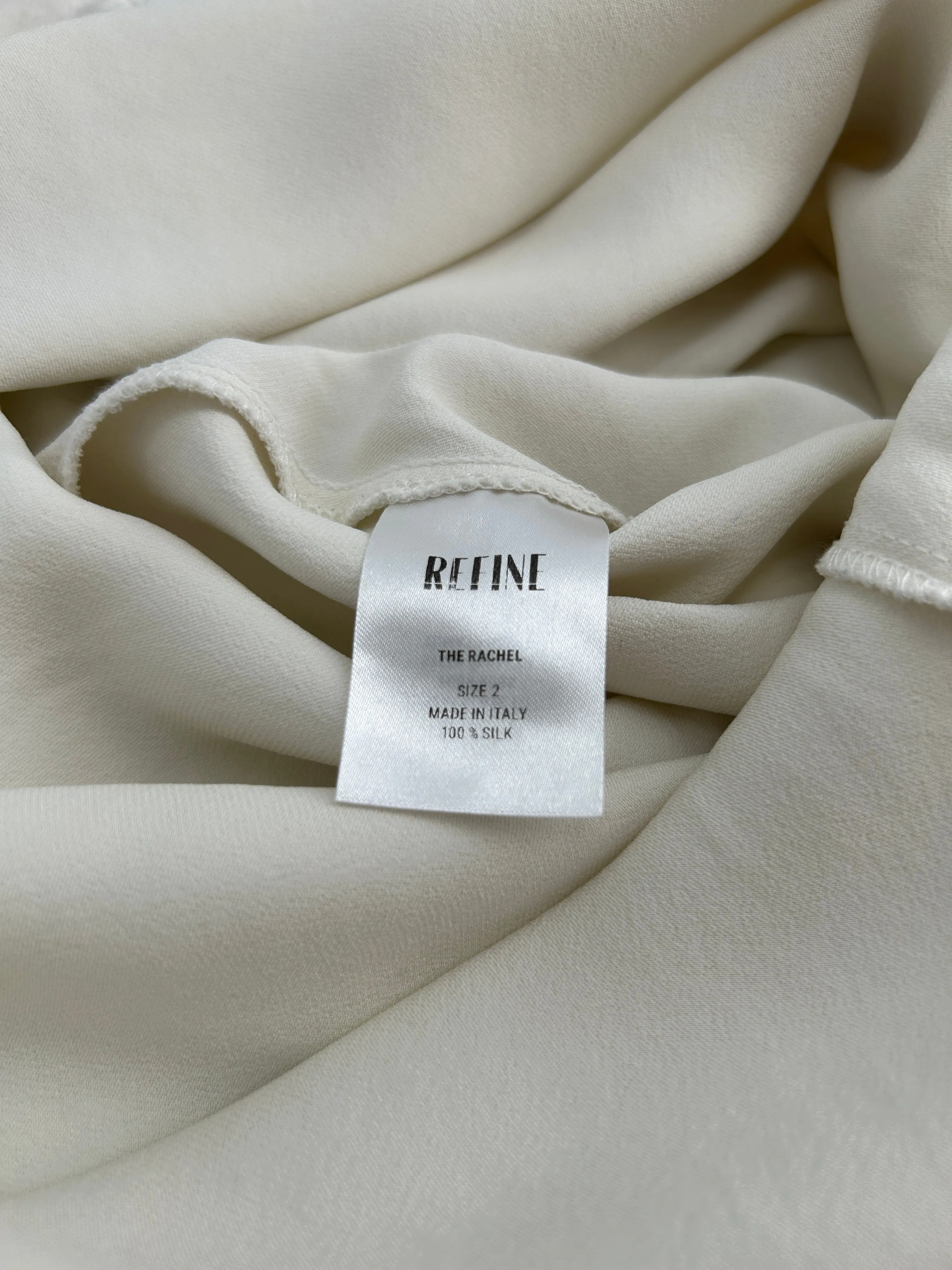 Robe blanche satinée The Rachel