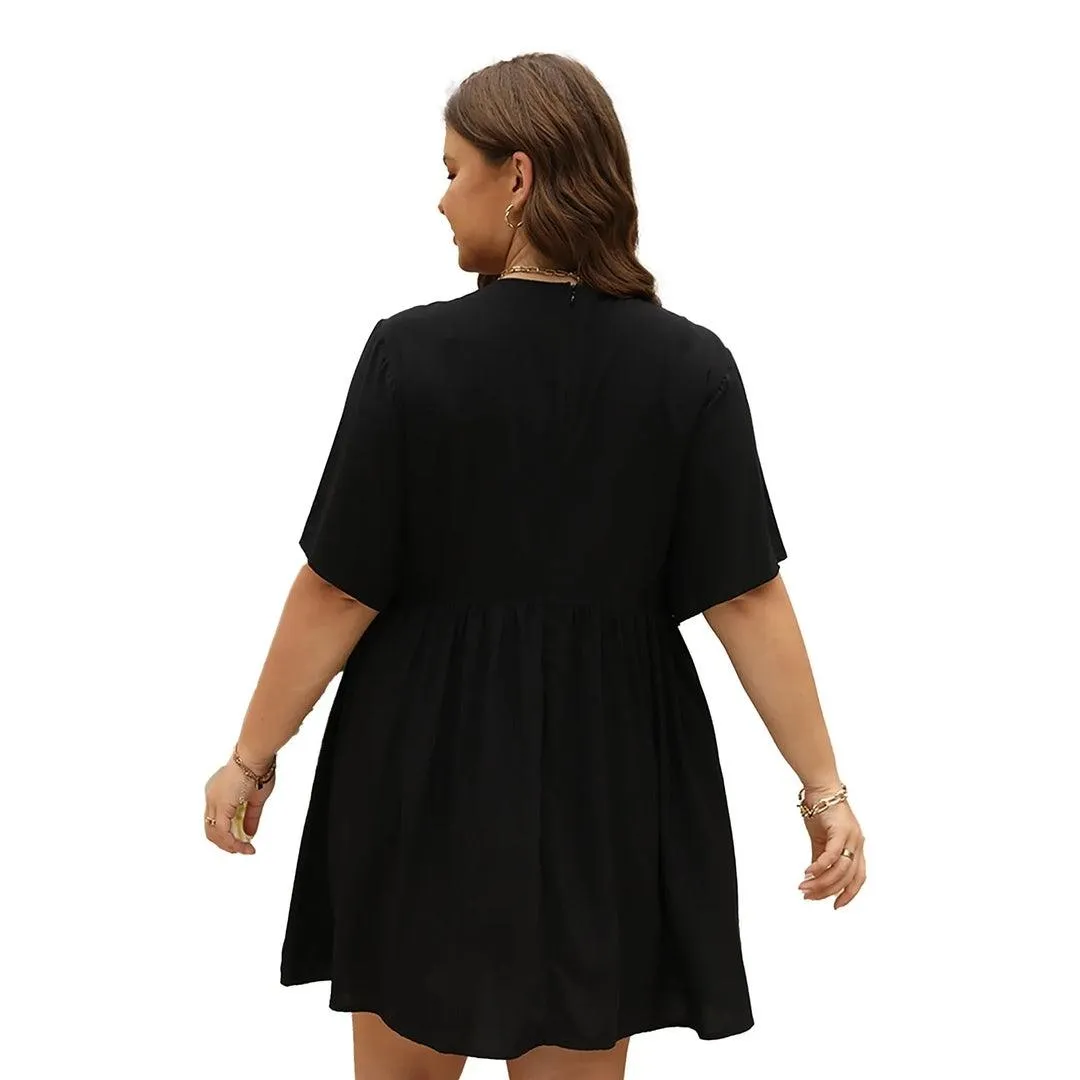 Robe Bohème Brodée pour Femmes - légance Décontractée pour l'té