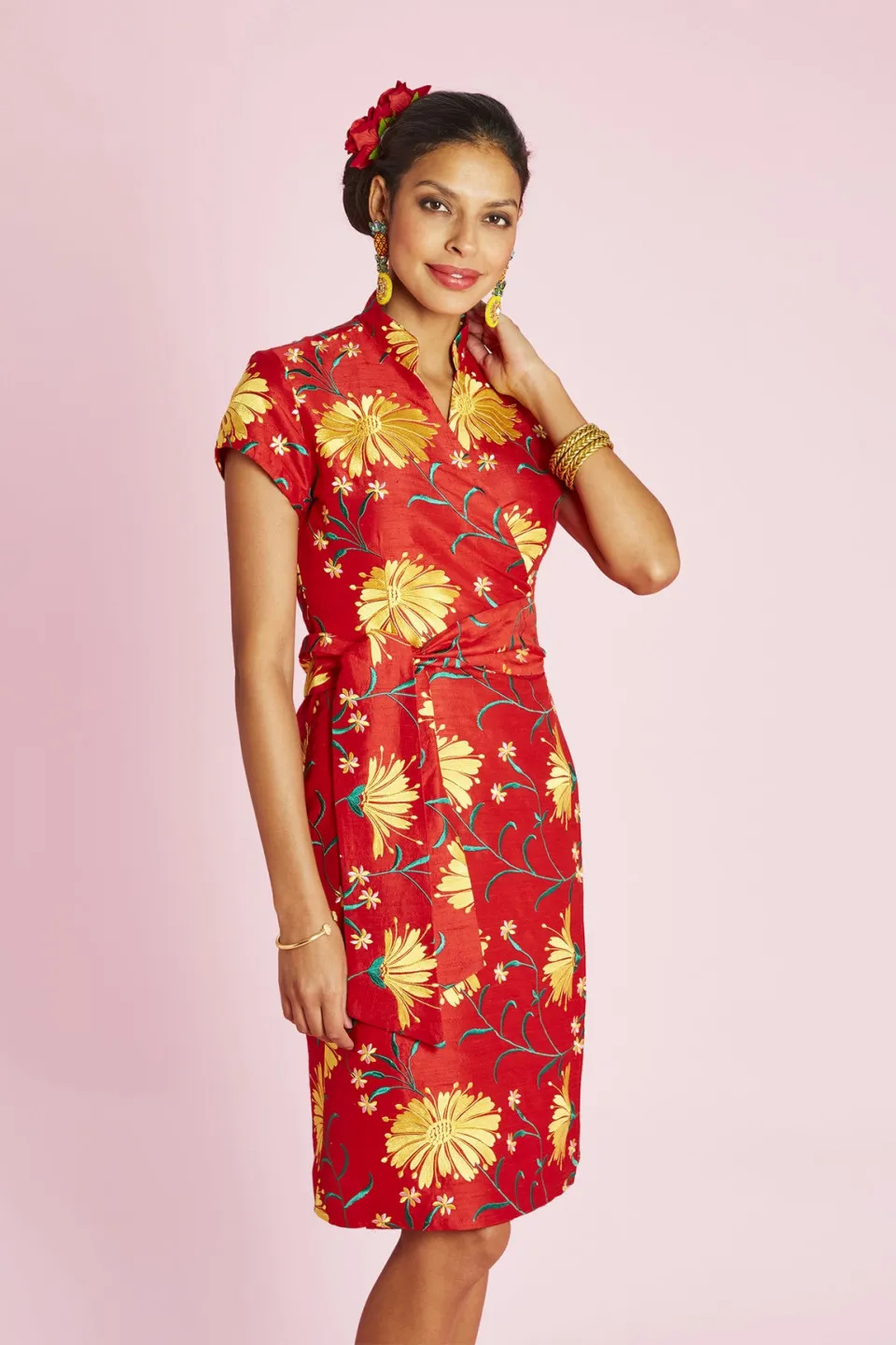 Robe Chinoise Dulce En Soie
