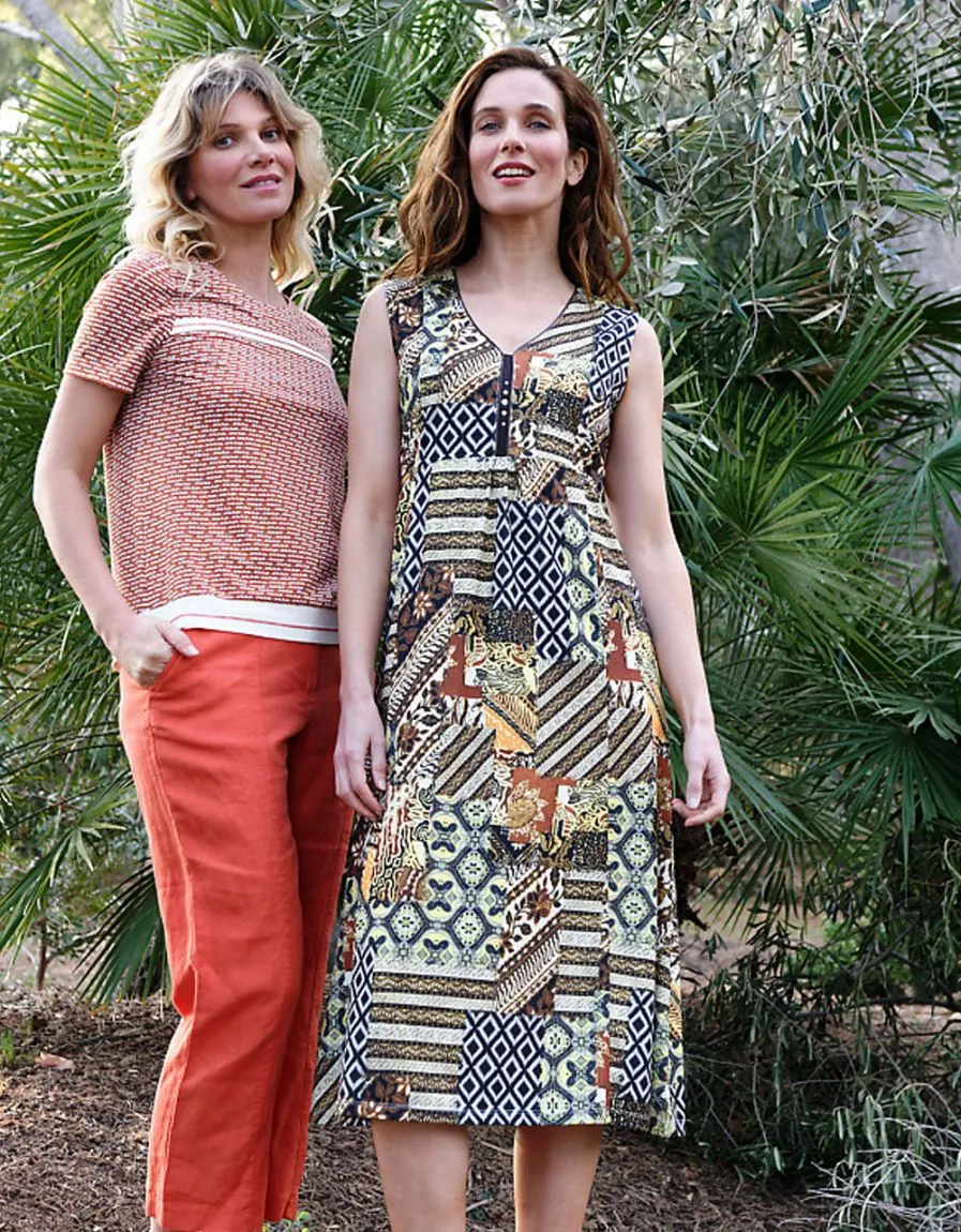 Robe imprimé éthnique 