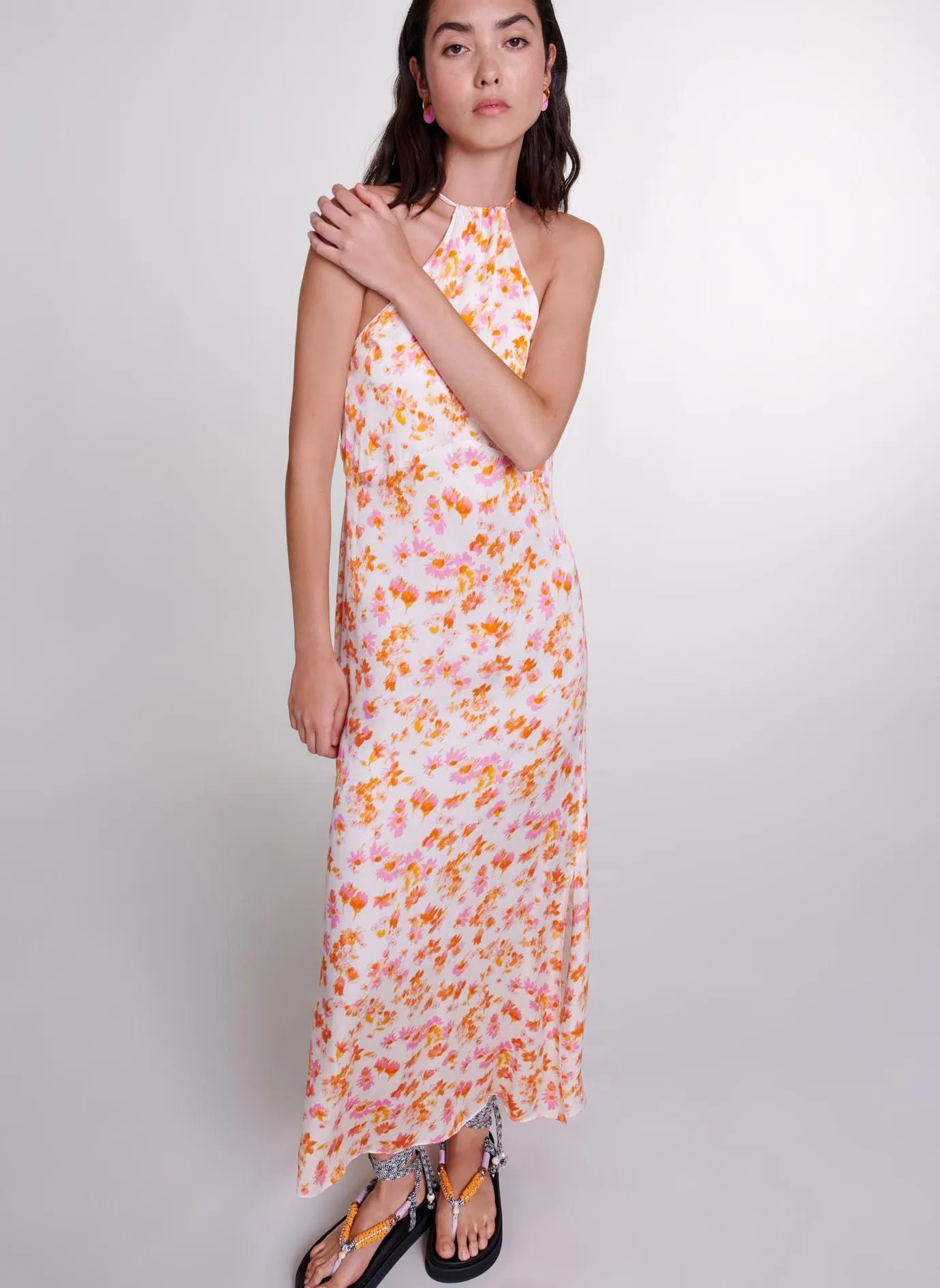 ROBE LONGUE IMPRIMé FLEURI - MAJE pour FEMME | Printemps