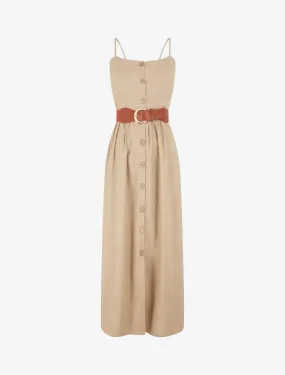Robe unie effet lin