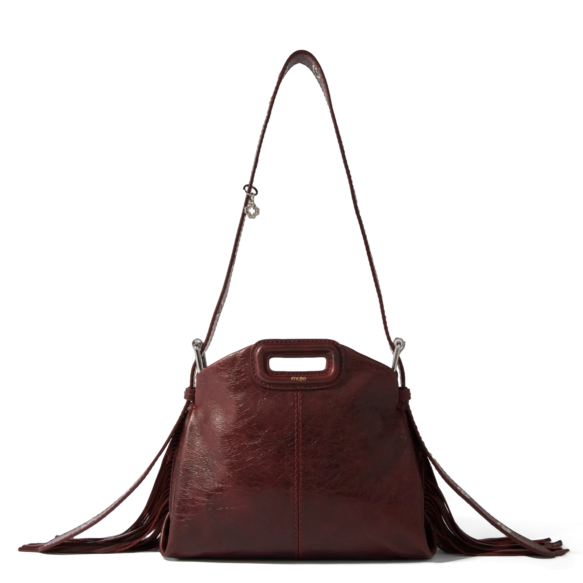 SAC PORTé éPAULE EN CUIR MISS M MINI - MAJE pour FEMME | Printemps