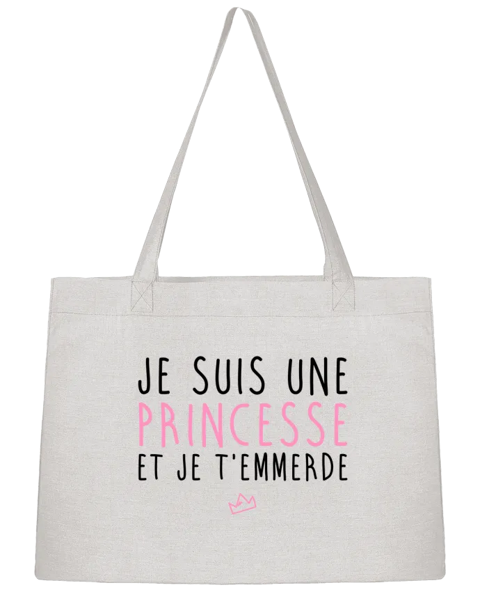Sac Shopping Je suis une princesse et je t'emmerde par LPMDL