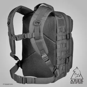 Sac à dos ARES 40L Baroud noir Molle lasercut
