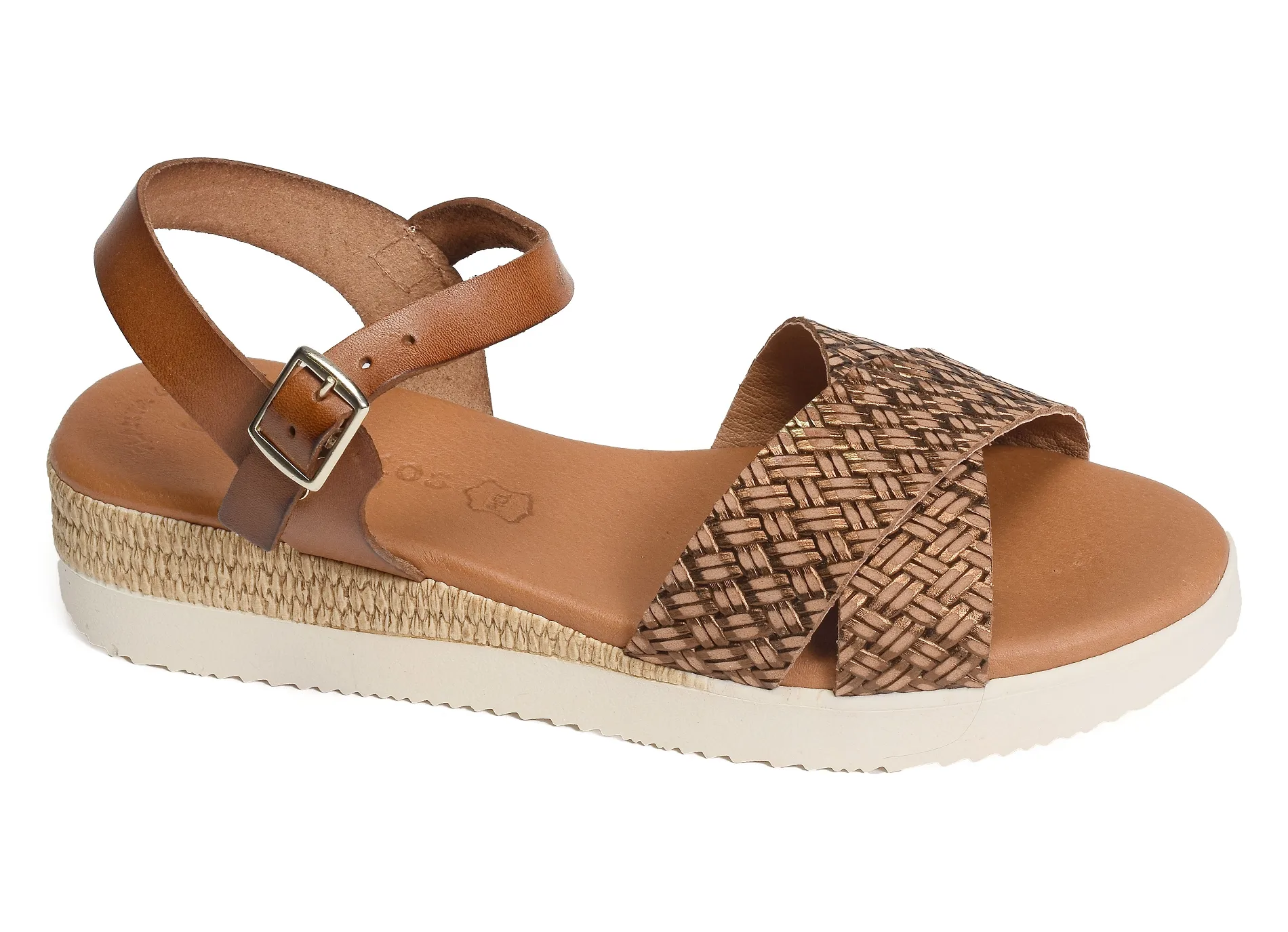 sandales compensees Eva frutos  4278 camel 
