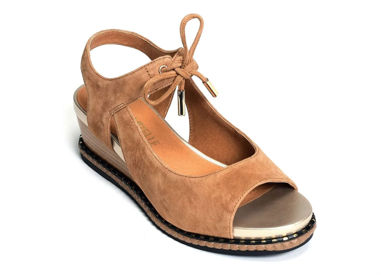 sandales compensees Mamzelle  Santa camel 
