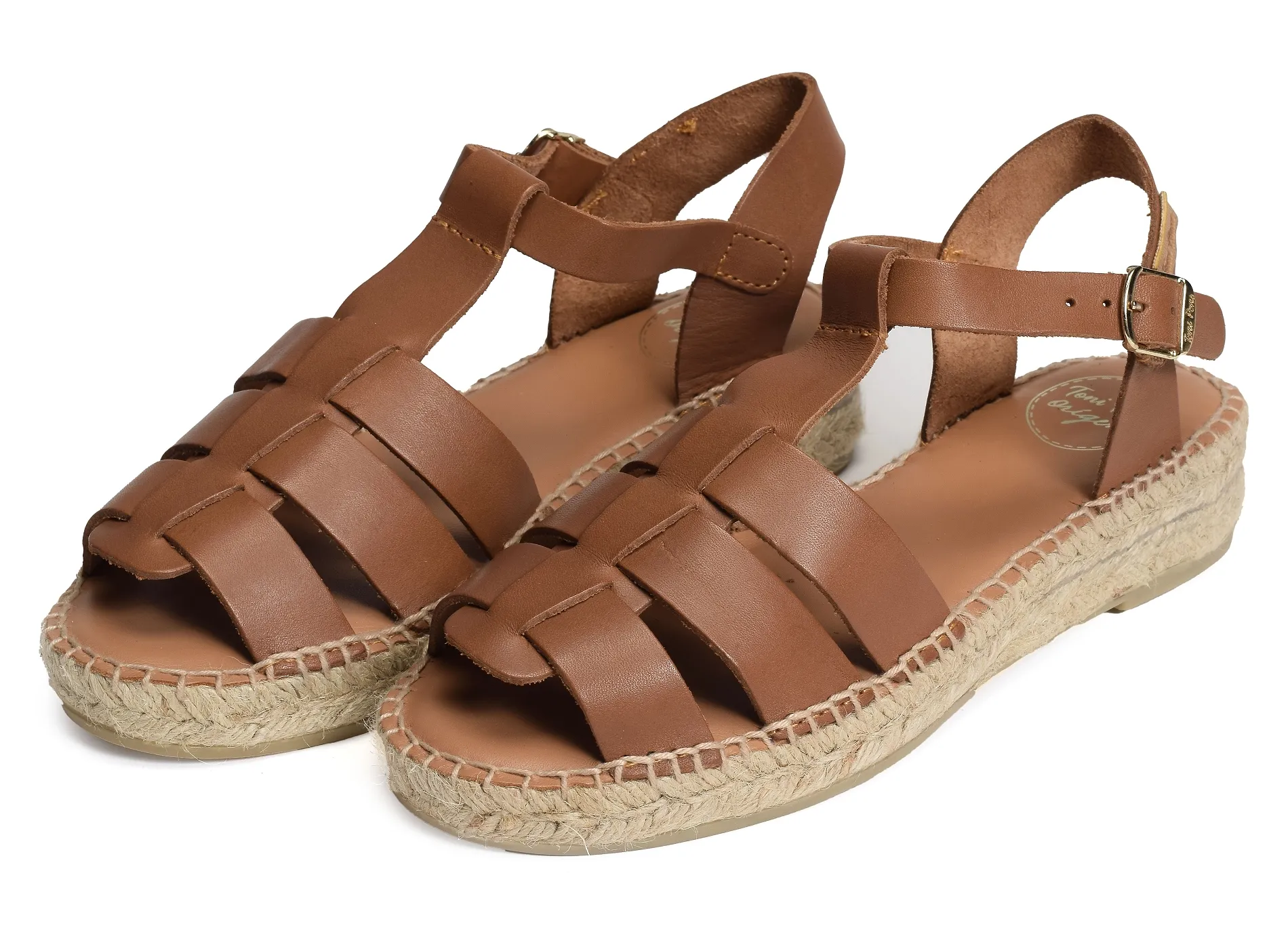 sandales compensees Toni pons  Emma camel 