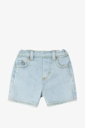 Short bébé en denim délavé