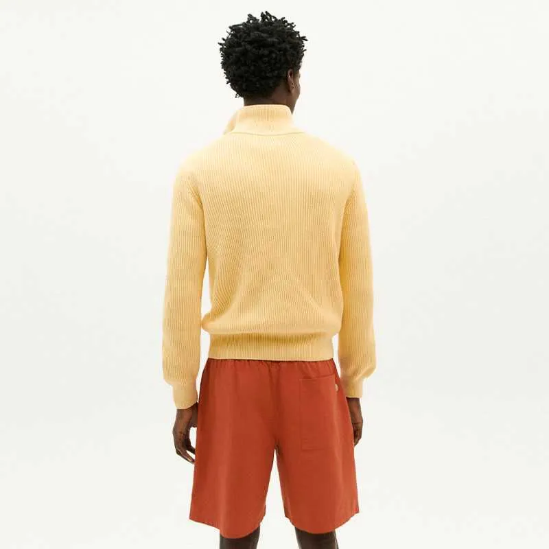 Short Coton Rouge Brique