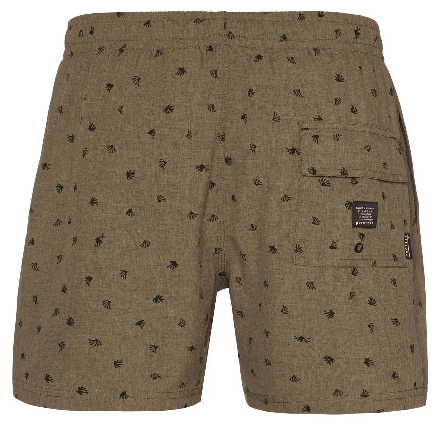 Short de Bain Protest Men Barat Camo Green