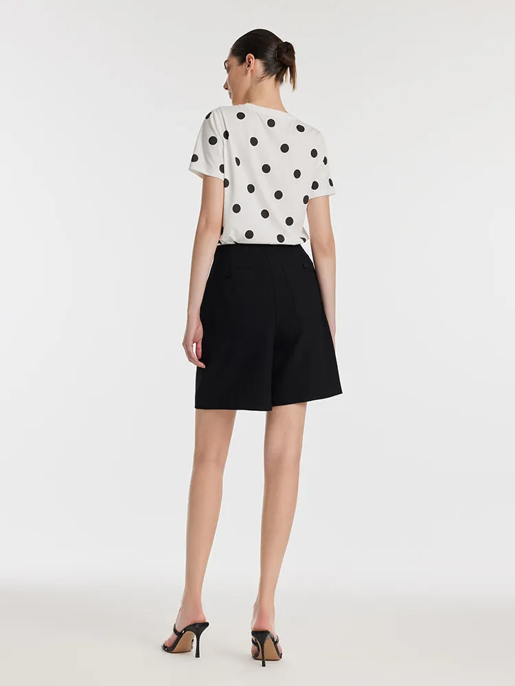 Short trapèze pour femme