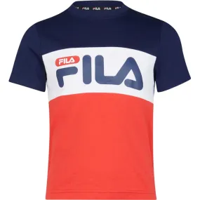 Survetements garcon Fila college station tee rouge