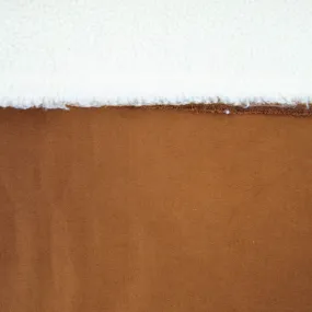 Suédine Camel envers sherpa mouton
