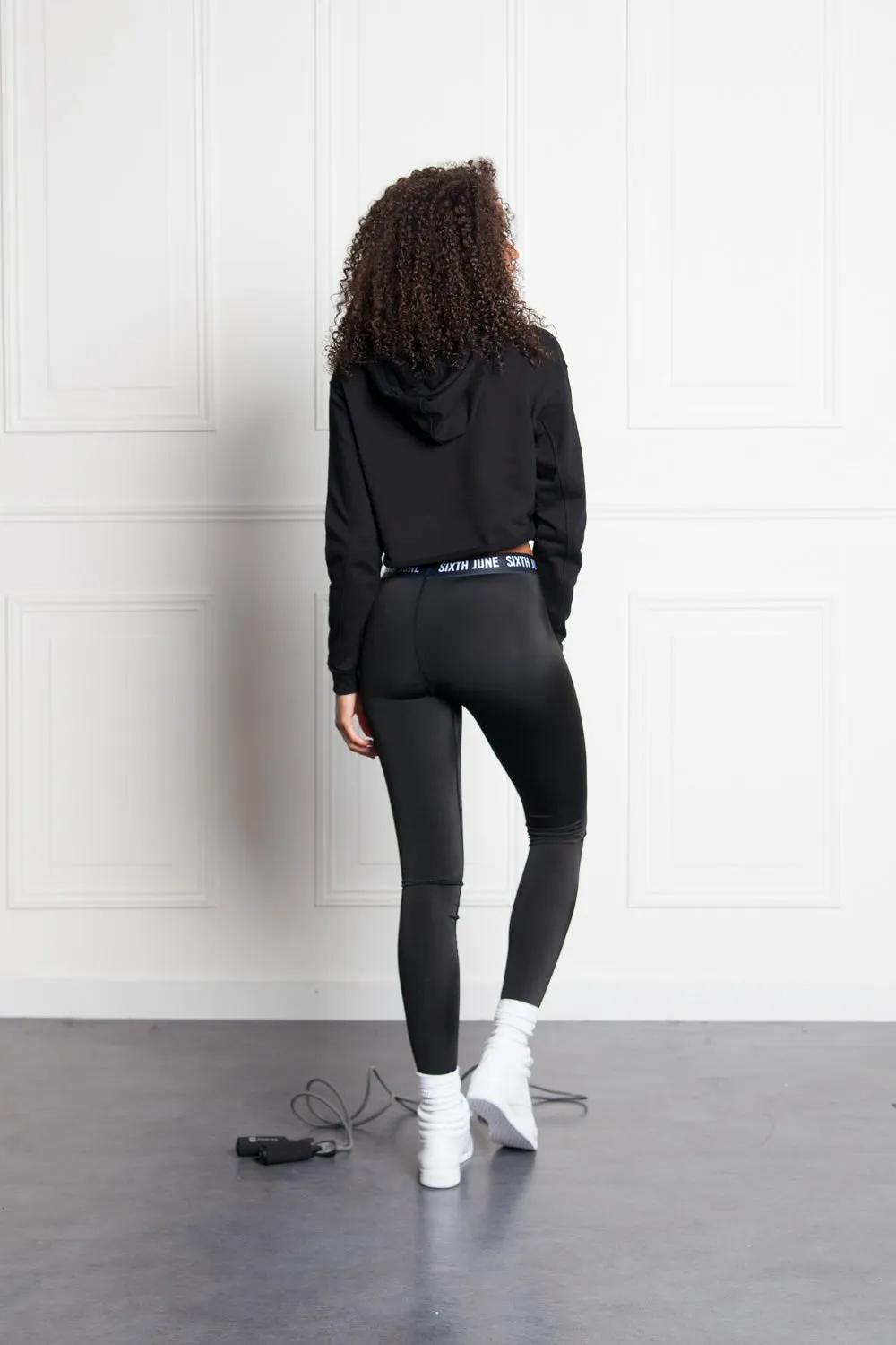 Sweat court logo Sport noir W2406CSW