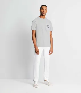 T-shirt avec poche zippée gris