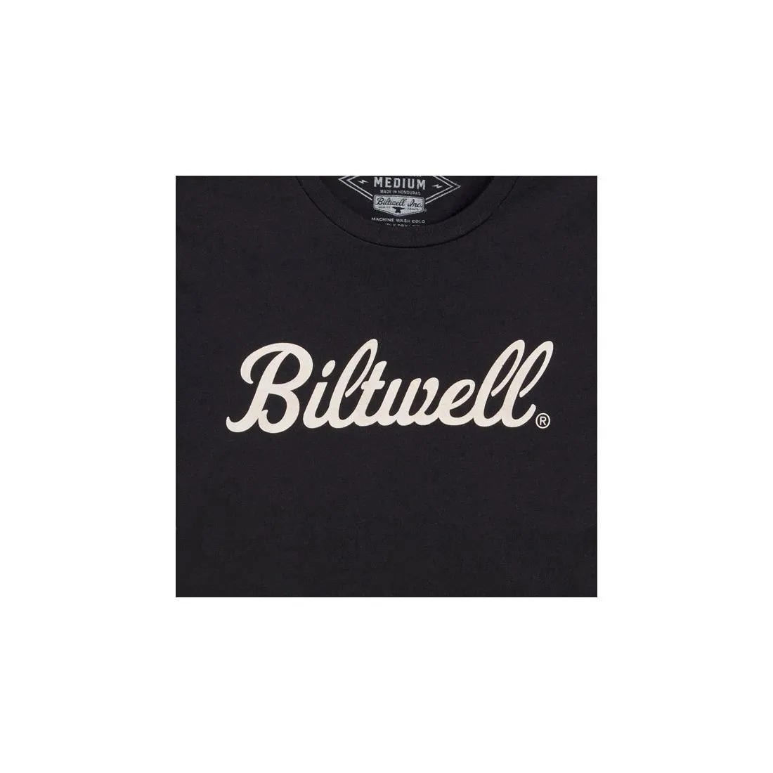 T-shirt femme Biltwell Script noir