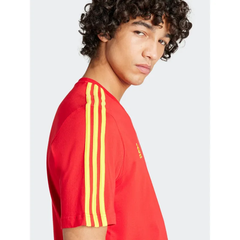 T-shirt football fef espagne rouge jaune homme - Adidas | wimod