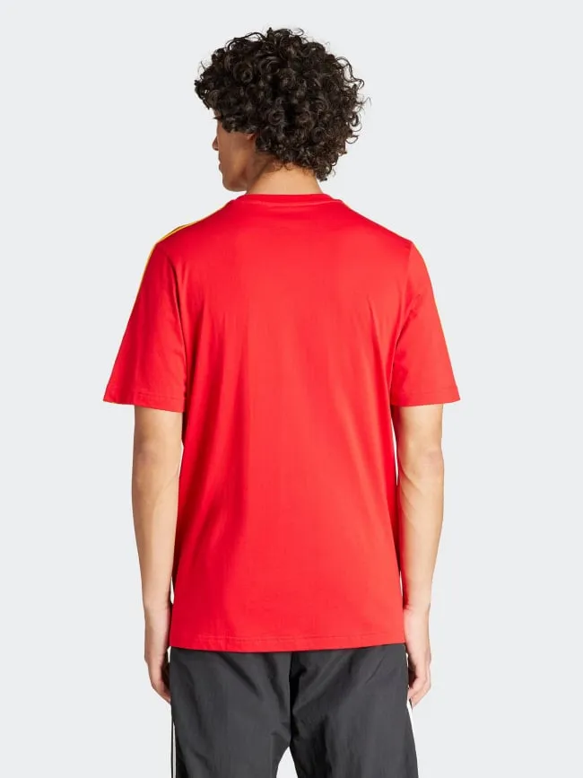 T-shirt football fef espagne rouge jaune homme - Adidas | wimod