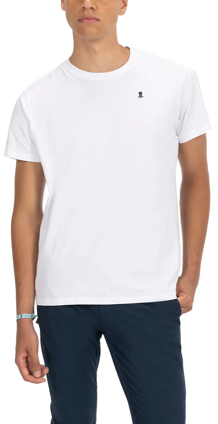 t-shirt homme  pulpo t-shirt  new basic logo blanc