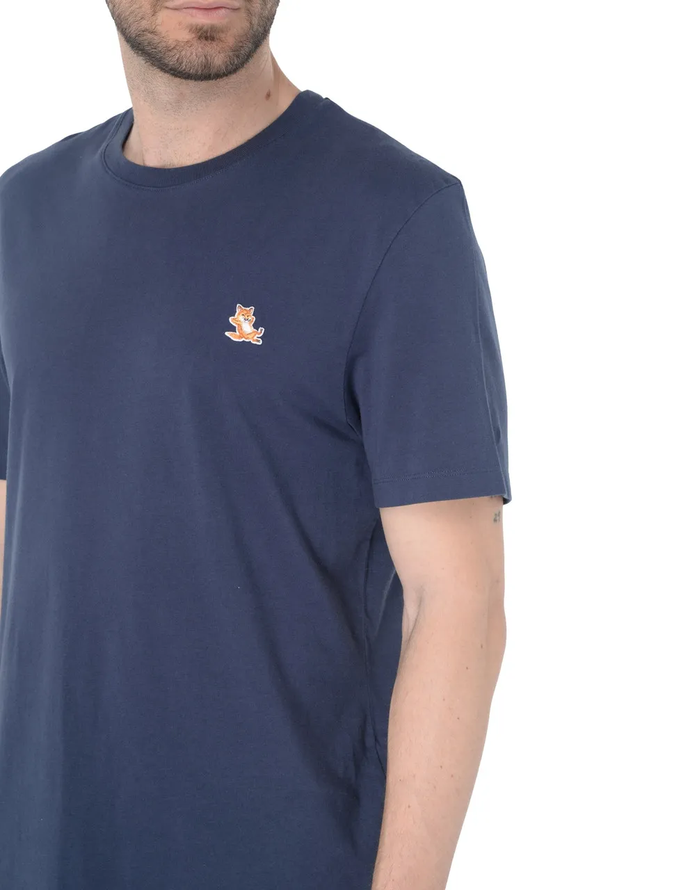 T-Shirt Maison Kitsuné Chillax Fox bleu marine