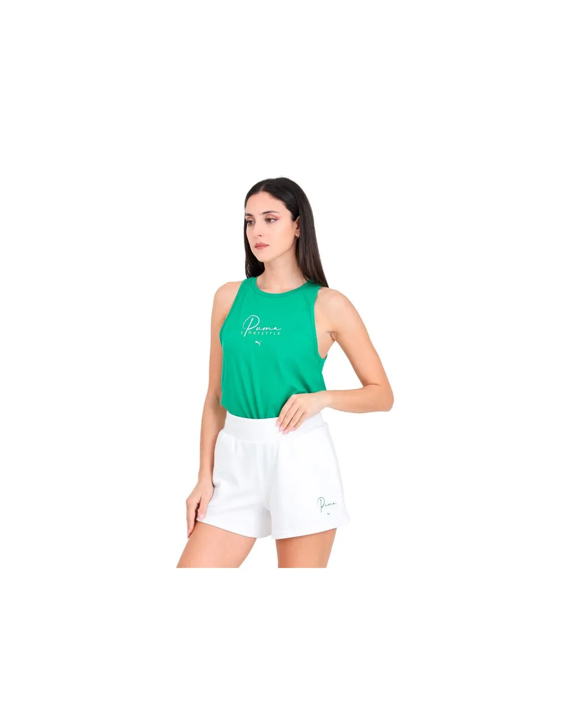 T-shirt Puma Bppo-000765 Blank Ba Femme Green