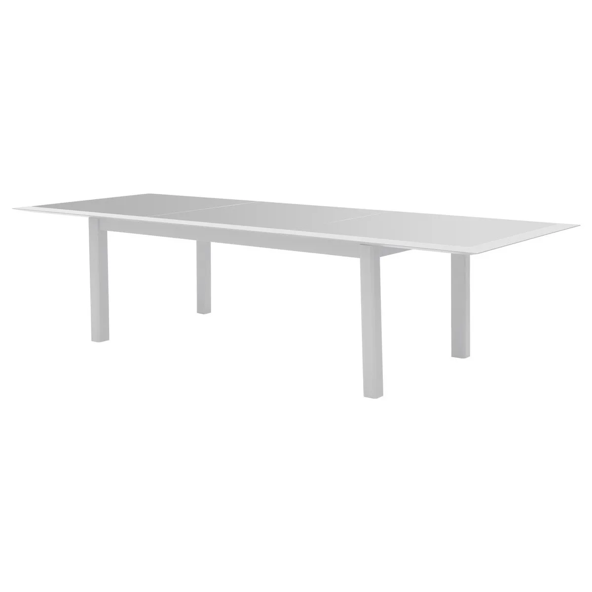 TABLE ALLURE EXTENSIBLE GRIS BLANC 12 PLACES