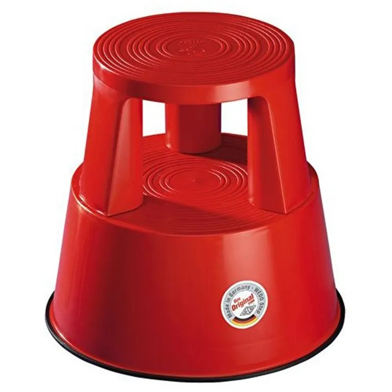 Tabouret marchepied - en plastique - rouge