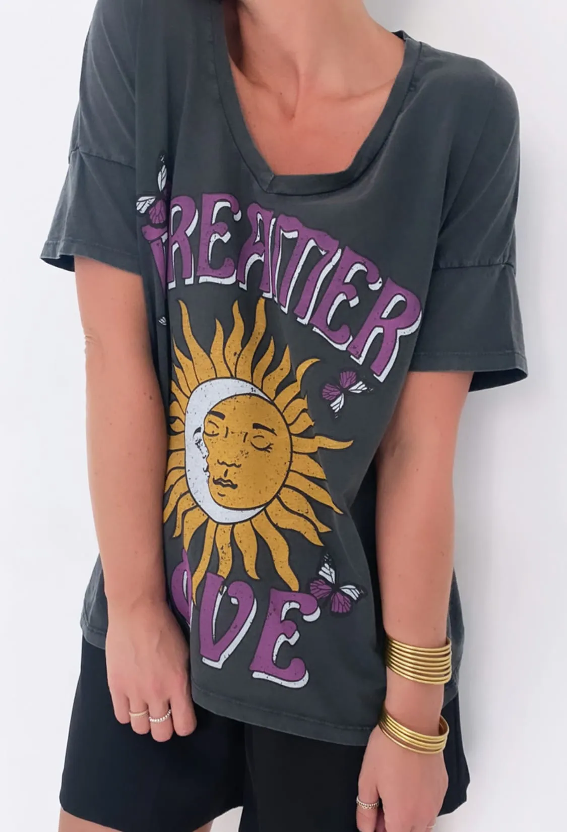 Tee-shirt “Dreamer love” gris