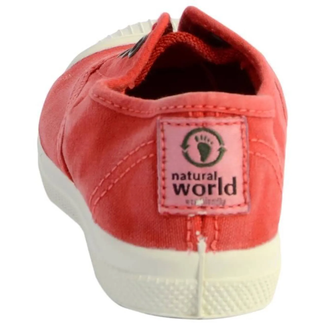 Tennis Natural World Enfant - NATURAL WORLD - Basse - Rouge - Lacets - Confort exceptionnel rouge - Natural World