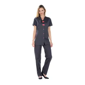 Tenue pour Esthéticienne Gris Anthracite - Rémi Confection