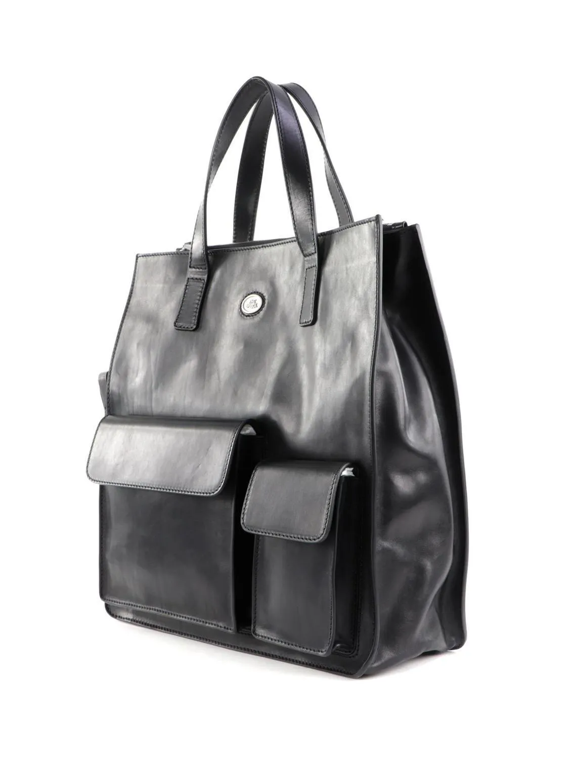 The Bridge Stouo  Cabas Vertical En Cuir, Avec Bandoulière Noir - Achetez À Prix Outlet!