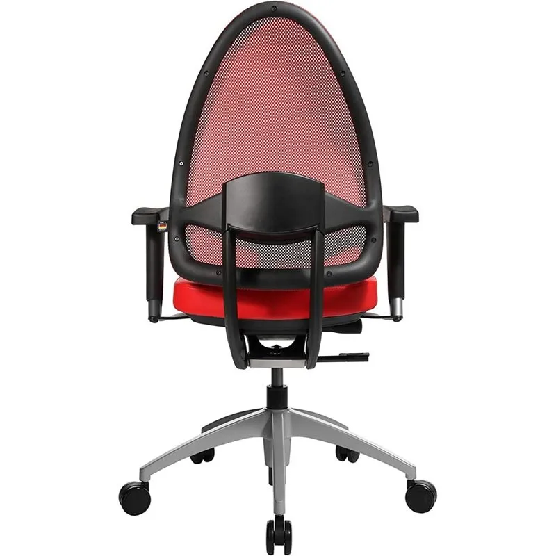 Topstar Chaise de bureau "Open Base 10" avec accoudoirs - rouge