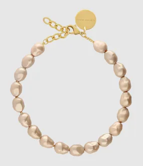 VANESSA BARONI Partager  Collier Organic Pearl Short Champagne Pearl  