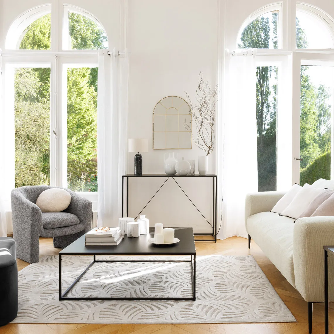 Vase en céramique H22cm blanc | 3 Suisses