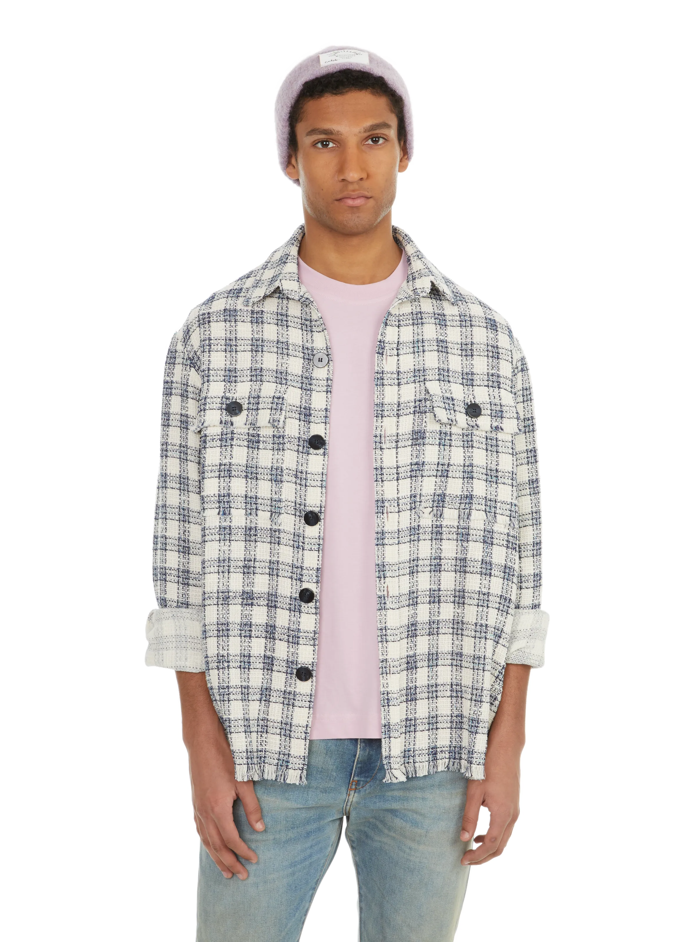 VESTE BRODéE à CARREAUX - CALEB pour HOMME | Printemps