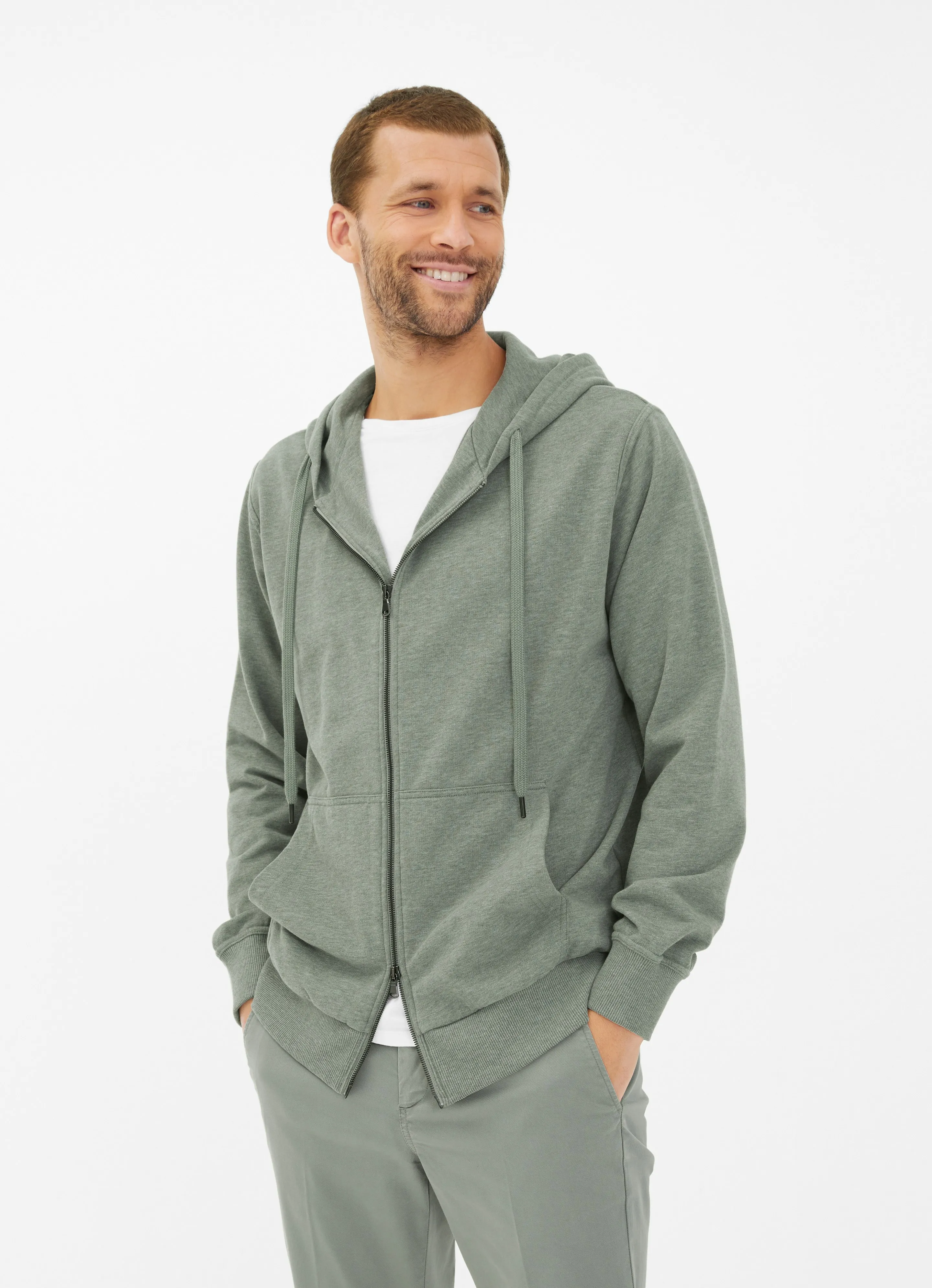 Veste molletonnée à capuche