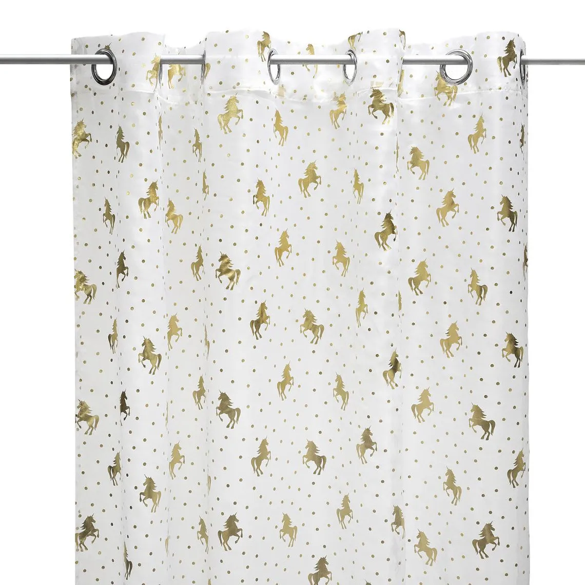 Voilage Enfant Blanc Motifs Licorne  | 3 Suisses