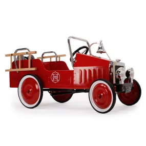 Voiture à Pédales Camion de Pompier - Rouge